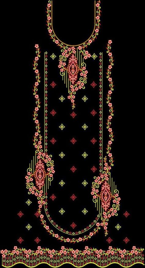 Golar Design, Embroidery Neck Patterns, Suit Embroidery Designs, Neck Patterns, Suit Embroidery, Embroidery Fashion Detail, Girls Dresses Sewing, Emb Designs, Mughal Art