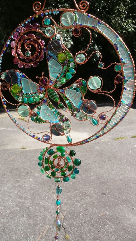 Just finished this large sun catcher as custom order. Fairy Things, Diy Suncatchers, Hippy Gifts, Sun Catcher, Suncatchers, Turquoise Necklace, Stuffed Mushrooms, Gift Ideas, Turquoise