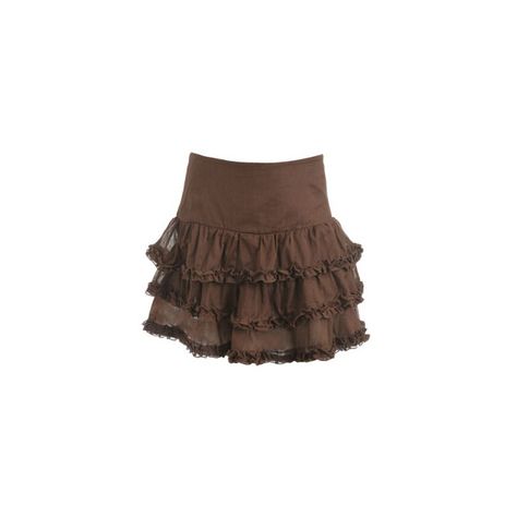 Tiered Ruffle Trim Skirt - Teen Clothing by Wet Seal ❤ liked on Polyvore Brown Ruffle Skirt, Skirts Layered, Skirts Design, Layered Ruffle Skirt, Tiered Ruffle Skirt, Brown Skirt, Brown Skirts, Teen Clothing, Beautiful Clothes