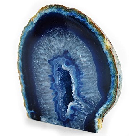 Agate Geode Fossil Gift Shop Folklore Christmas, Shoes Artwork, Agate Bookends, Crystal Vibes, Brazilian Agate, Crystal Geode, Blue Stones, Rocks Crystals, Beautiful Stones