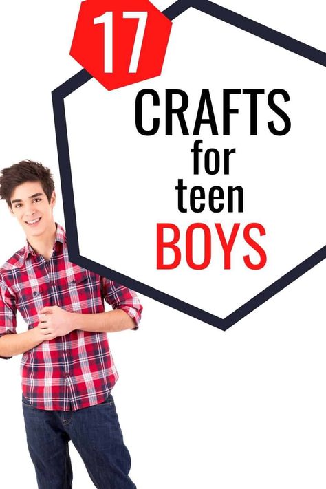 Cool Crafts for Teen Boys- 17 crafts your teenager will actually enjoy making. Fun projects for teen boys. Crafts for teen guys. Crafts for kids. Crafts Boys Will Like, Boy Crafts Older, Church Camp Crafts For Teens, Teenage Craft Ideas, Summer Crafts For Kids For Teens, High School Craft Ideas, Youth Art Projects, Youth Group Crafts For Teenagers, Handicrafts For Boys