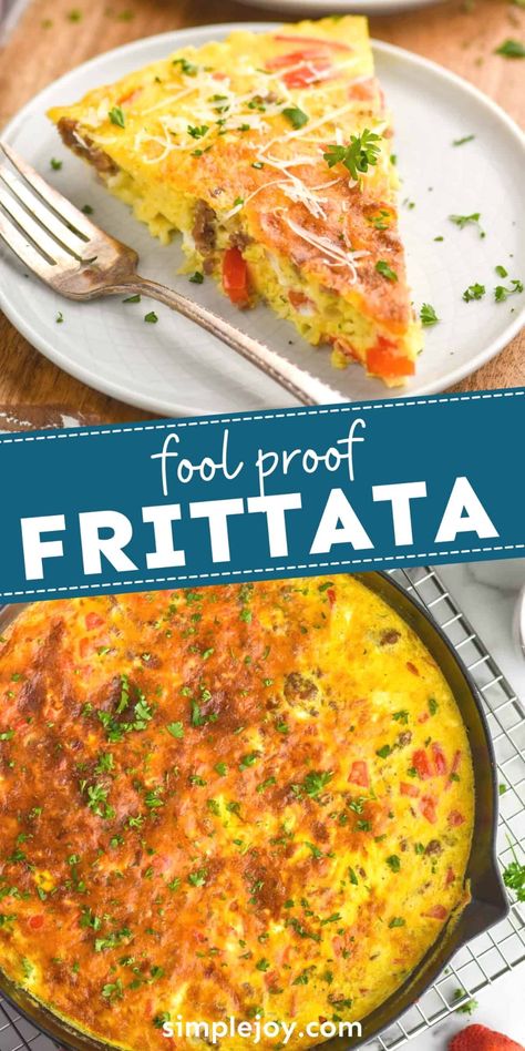 This Frittata recipe is so simple to make and absolutely delicious. With my easy steps, you will have a perfect frittata on your table in 30 minutes. Best Frittata Recipe, Frittata Recipes Baked, Breakfast Fritatta, Friday Meals, Fritata Recipe, Frittata Recipes Breakfast, Egg Casseroles, Keto Eggs, Fritatta Recipe