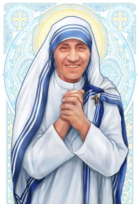 HOLY ROSARY | 𝐒𝐭. 𝐓𝐞𝐫𝐞𝐬𝐚 𝐨𝐟 𝐊𝐨𝐥𝐤𝐚𝐭𝐚 ( 𝐅𝐞𝐚𝐬𝐭 𝐝𝐚𝐲: 𝐒𝐞𝐩 𝟎𝟓) Teresa Of Calcutta, Albanian Culture, St Teresa, Let Us Pray, St Therese Of Lisieux, Lady Of Fatima, Holy Rosary, St Therese, Religious Icons