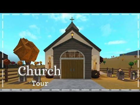 Bloxburg Church Layout, Bloxburg Graveyard, Bloxburg Church, Small House Layout, Bloxburg Ideas, House Layout, House Layouts, Graveyard, Small House