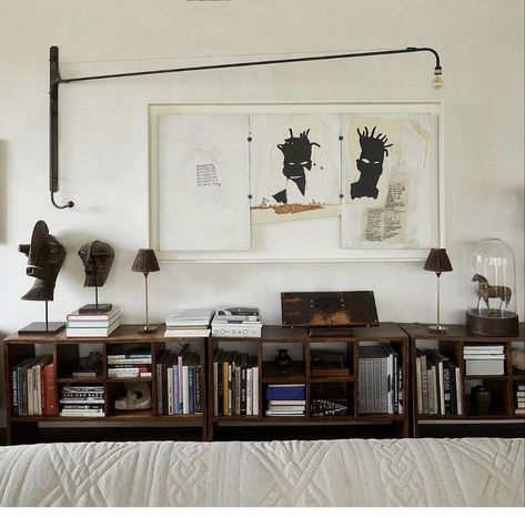 Clements Design, Pierre Jeanneret, Jean Michel Basquiat, Book Shelf, Apartment Design, Interior Inspo, Architectural Digest, Beautiful Space, The Room