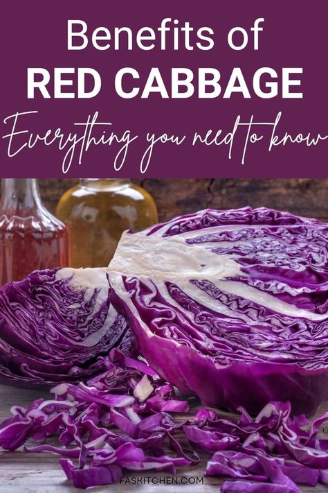 A visually appealing Pinterest pin showcasing a guide to red cabbage. The image includes vibrant photos of red cabbage. Perfect for those looking to enhance their meals with this nutritious vegetable! #HealthyEating #RedCabbageGuide Red Cabbage Benefits, Purple Cabbage Juice, Cabbage Juice Benefits, Cabbage Juice Recipe, Corn Health Benefits, Cabbage Health Benefits, Basil Health Benefits, Cucumber Health Benefits, Cabbage Varieties