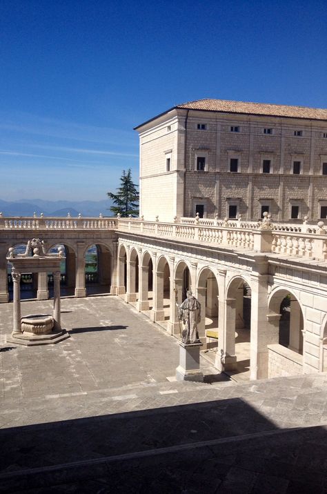 Monte Cassino - Italy Cassino Italy, Sea Coast, Living In Europe, Natural Park, Authentic Italian, Cultural Experience, Unesco World Heritage Site, Unesco World Heritage, Stunning View