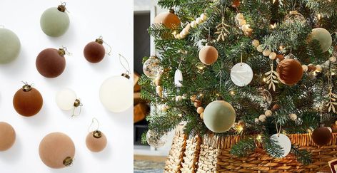 The Best Dupes for Sold-Out Studio McGee Velvet Ornaments Mcgee And Co Christmas, Studio Mcgee Christmas, Velvet Ornaments, Christmas Tree With Ornaments, Ornament Wedding Favors, Grandparents Ornament, Gifts Drawing, Scary Christmas, Christmas Tree Sale