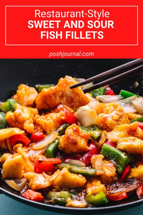 Sweet Sour Fish Fillet, Fish Sauce Recipe Stir Fry, Sweet And Sour Fish Filipino, Filipino Sweet And Sour Fish, Sweet Sour Fish Recipes, Asian Fish Recipes Chinese Food, Stir Fry Fish Recipes, Sweet Fish Sauce Recipe, Recipes For Fish Fillets