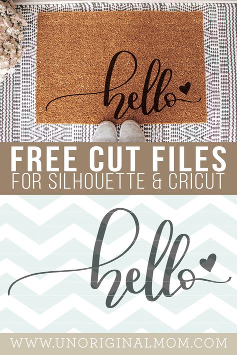 Hello Stencil Free Printable, Free Welcome Svg, Cricut Welcome Mats, Hello Svg Free, Welcome Printable Free, Welcome Svg Free, Free Vinyl Svg Files, Free Mom Svg, Sign Svg Free