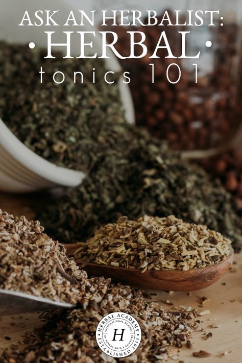 Herbal Academy, Herbal Tonic, Herbal Apothecary, Cold Home Remedies, Natural Health Remedies, Healthy Food Choices, Natural Herbs, Natural Home Remedies, Medicinal Herbs