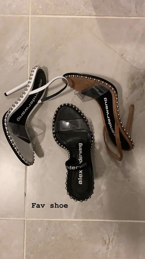 Alexandra Wang Heels, Baddie Heels, Alexandra Wang, Heels Ideas, Fancy Heels, Cute Clothing Stores, Female Shoes, Shoes World, Fashion Footwear