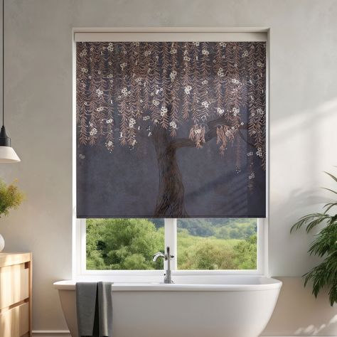 Bathroom window decor