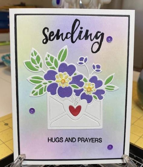 Stamp Tv, Gina K, Sending Hugs, Cricut Cards, Floral Cards, Sympathy Cards, Greeting Cards Handmade, Homemade Cards, First Class