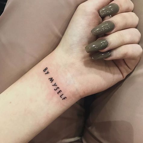 By Myself Tattoo (Taylor Nicole Dean) By Myself Tattoo, Taylor Nicole Dean, Myself Tattoo, Ankle Tattoo For Girl, Tattoo Elements, Beer Tattoos, Fierce Tattoo, Turtle Tattoo Designs, Tiny Tats