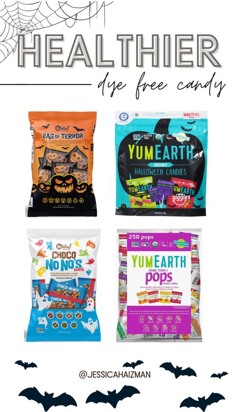 Dye free halloween candy options for halloween 2023 Dye Free Halloween Candy, Dye Free Candy, Dye Free Snacks, Dye Free Foods, Gluten Free Dips, Food Alternatives, Movie Food, Healthy Food Alternatives, Healthy Food Swaps