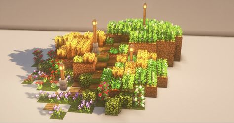 Minecraft Crops Ideas, Minecraft Tree, Minecraft Kingdom, Crop Farming, Crop Design, Minecraft Farm, Minecraft Cottage, Cute Minecraft Houses, Minecraft Wallpaper