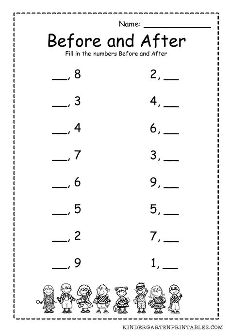 Before After Math Worksheet, After And Before Numbers Worksheet, Lkg Math Worksheets, Before And After Maths Worksheets, Maths Lkg Worksheet, What Number Comes Next Worksheets, Maths Worksheet For Class Kg, Before After Number Worksheets, Number After Worksheet