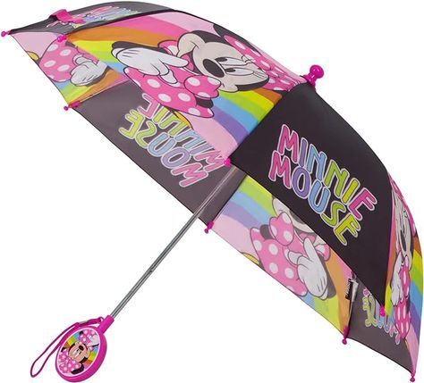 Disney Kids Umbrella, Frozen/Princess/Minnie Mouse Toddler and Little Girl Rain Wear for Ages 3-6