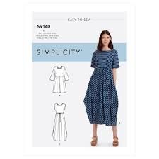 Loose Fit Dress Pattern, Relaxed Dress, Simple Dress Pattern, Simplicity Dress, Top Sewing, Pattern Dress Women, Paper Sewing Patterns, Top Sewing Pattern, Miss Dress