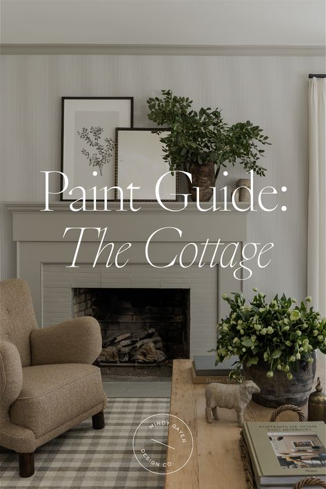 Living Room Color Schemes With Grey, English Country Cottage Paint Colors, Traditional House Paint Colors, Timeless Living Room Paint Colors, Paint Color Combos Interior, Painted Living Room Built Ins, Drift Of Mist Living Room, Cottage Home Colors, Modern Cottage Paint Colors