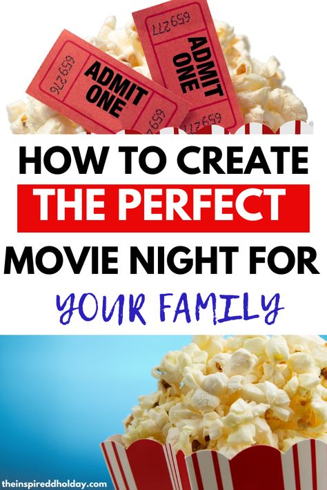 Movie Theater At Home For Kids, Fun Family Movie Night Ideas, At Home Theater Diy Movie Nights, Diy Movie Night For Kids, Simple Movie Night Ideas, Perfect Movie Night At Home, Cool Movie Night Ideas, Family Movie Night Set Up, Movie Theater Night At Home