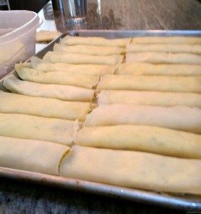 Manicotti Crepe Recipe, Homemade Manicotti Recipe, Crespelle Recipe, Manicotti Crepes, Homemade Manicotti, 1960s Food, Baked Manicotti, Stuffed Crepes, Homemade Crepes