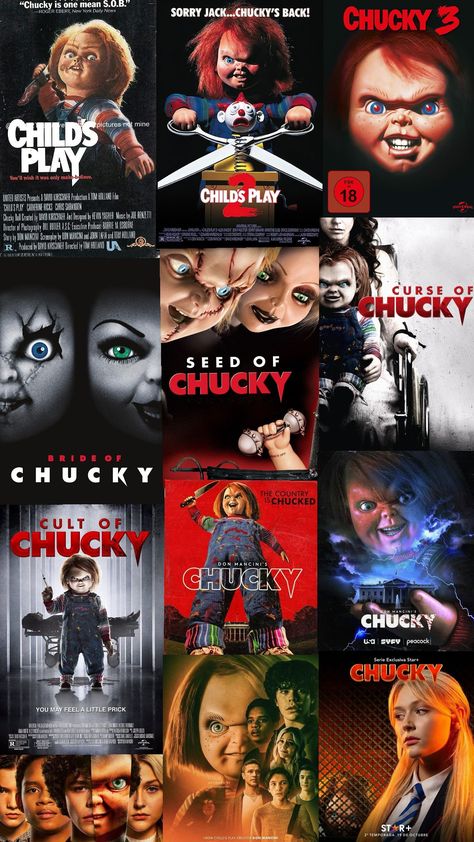 #chucky #horror #movies #collageart #wallpaper Chucky Wallpaper Iphone, Chucky Wallpaper, Child's Play Movie, Halloween Aesthetics, Chucky Movies, Scary Things, Halloween Baskets, Bride Of Chucky, Guitar Design