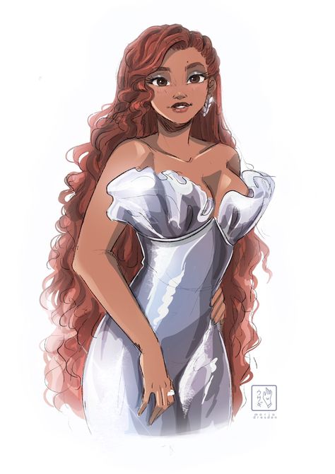 María Dresden 🌷 on Twitter: "A real mermaid 🥹🤍 @HalleBailey looks amazing in the premier 🥹🤍 I need to draw her. I can wait to see her as Ariel 🧜‍♀️ #TheLittleMermaid #TheLittleMermaid2023 #HalleBailey https://t.co/7eaXqzESF1" / Twitter Halle Bailey Little Mermaid, Princess Elena Of Avalor, Real Mermaid, Little Mermaid Characters, I Can Wait, Princess Elena, Elena Of Avalor, Disney Princess Artwork, Pretty Artwork