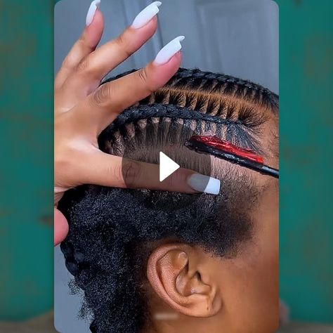 6 Stitch Braids On Short Hairs Stitch Braids On Short Hair, How To Cornrow Short Hair, Stitch Braids Short Hair, Short Hair With Braids Ideas, 6 Stitch Braids, Scalp Braids, Stitch Braids, Braids With Beads, Natural Hair Braids