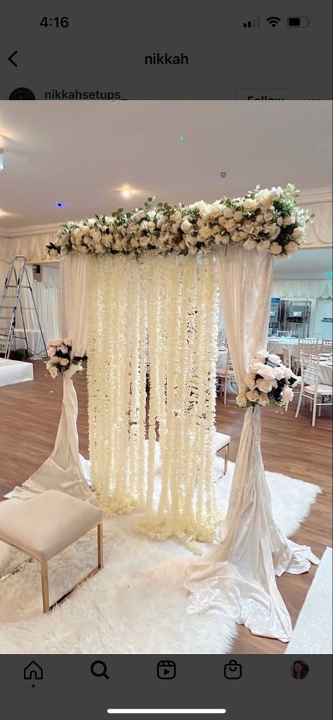 Nikkah (Akth) Set up Nikah At Home Decor, Nikkah Decoration Ideas At Home, Nikkah Preps Ideas, Nikka Decor Ideas, Nikkah Decoration Ideas, Nikkah Design, Nikkah Decor Simple, Nikah Decor At Home, Nikkah Inspiration