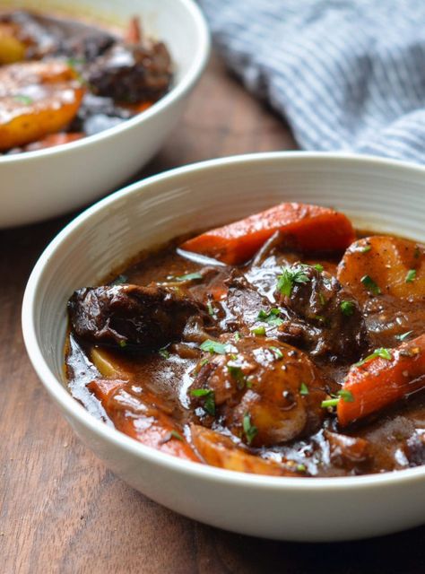 Beef Stew with Carrots & Potatoes French Beef Stew, Recipe With Chicken, Classic Beef Stew, Once Upon A Chef, Overnight Oat, Carrots And Potatoes, Beef Stew Recipe, Stew Recipe, Freezer Friendly