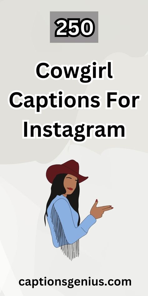 Struggling to find the perfect words for your cowgirl pics? Yeehaw! We've got 250+ fire captions to unleash your inner cowgirl spirit. From sassy & funny to inspiring & heartfelt, find the perfect caption to match your pic & personality! Cute Western Horses, Disco Cowgirl Captions, Ranch Captions Instagram, Southern Captions Instagram, Short Cowgirl Quotes, Disco Cowgirl Quotes, Western Captions Instagram Short, Cute Cowgirl Quotes, Ffa Instagram Captions