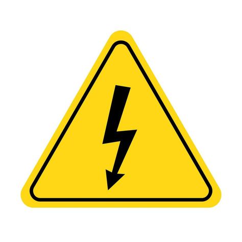 Electric Warning Sign, Danger Electricity Sign, Danger High Voltage Signs, Electric Shock Drawing, High Voltage Logo, High Voltage Sign, Electric Pokemon, Electricity Logo, Danger High Voltage