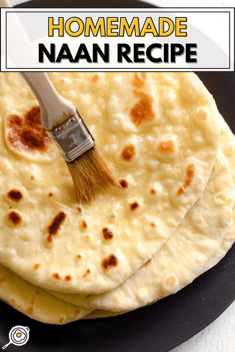 Easy Homemade Naan Make Naan Bread, How To Make Naan, Easy Naan, Homemade Naan, Homemade Naan Bread, Recipes With Naan Bread, Latin American Recipes, Bread At Home, Garlic Naan