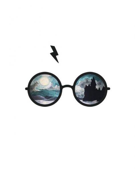 Harry Potter Desenho, Baby Harry Potter, Harry Potter Painting, Harry Potter Glasses, Time Turner, Elder Wand, Harry Potter Spells, Images Harry Potter, Harry Potter Drawings