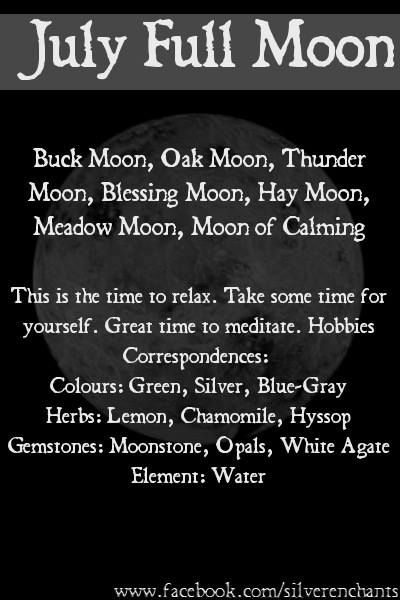 July Full Moon July Full Moon, Moons Of The Year, July Moon, Magickal Correspondences, Happy Full Moon, Moon Core, Buck Moon, Moon Madness, Digital Grimoire