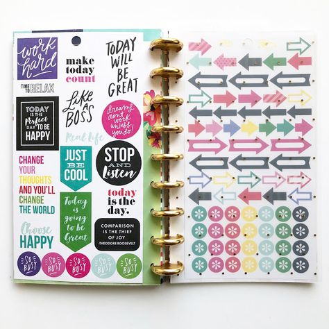 Happy Planner Sticker Storage, Diy Happy Planner, Happy Planner Punch, Sticker Storage, Media Planner, Happy Planner Stickers, Social Media Planner, Book Storage, Adhesive Paper