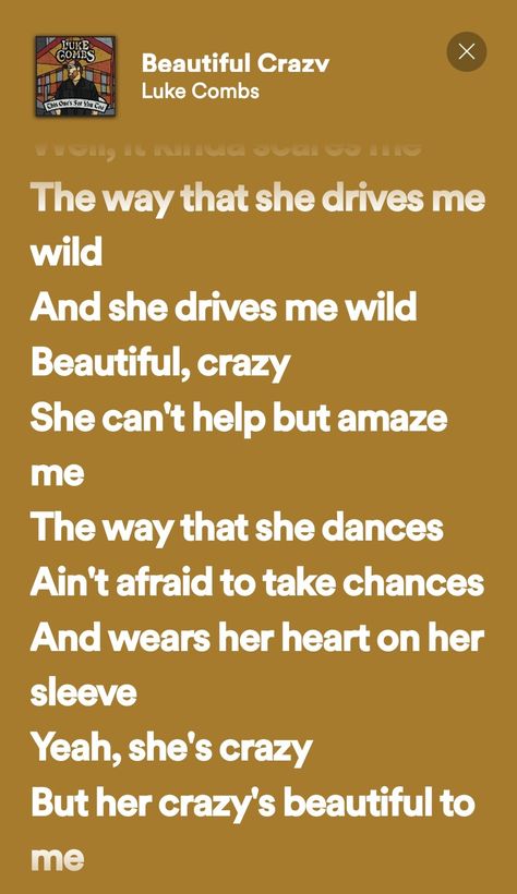 Luke Combs Beautiful Crazy Luke Combs Wallpaper, Beautiful Crazy Luke Combs, Country Love Songs Quotes, Luke Combs Lyrics, Crazy Lyrics, Country Music Playlist, Country Lyrics Quotes, Songs Quotes, Country Love Songs