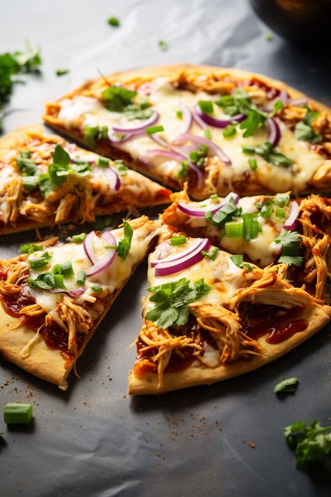 Mouthwatering Keto BBQ Chicken Pizza Recipe: Your Low Carb Pizza Fix #ketodiet #ketorecipes #lowcarb Healthy Chicken Pizza, Keto Bbq Chicken, Bbq Chicken Pizza Recipe, Chicken Pizza Recipe, Keto Bbq, Chicken Pizza Recipes, Pizza Shapes, Keto Diet Results, Bbq Pizza