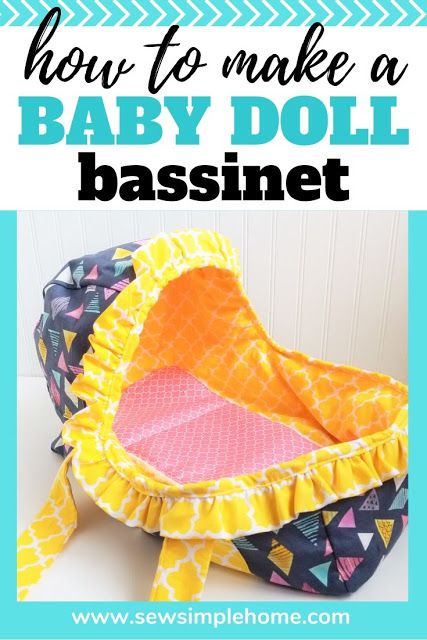 Baby Doll Bassinet FREE Sewing Pattern | Sewing 4 Free | Bloglovin’ Baby Doll Carrier Pattern, Doll Carrier Pattern, Baby Shoes Diy Pattern, Doll Bassinet, Baby Doll Carrier, Carrier Pattern, Baby Shoes Diy, Baby Doll Clothes Patterns, Baby Shoes Pattern