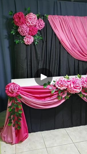 Backdrop Design Ideas, Scallop Table, Wedding Draping Backdrop Curtains & Drapes, Packing Hacks Clothes, Table Backdrop, Church Stage, Table Skirt, Backdrop Design, Diy Furniture Plans Wood Projects