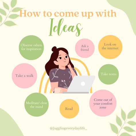 Experiencing a creative block? Follow the link to see ways you can come up with ideas and get your creative mind racing ✏️ - #productivity #productive #brainstorming #ideas #creativity #creative #thinking #observe #notetaking #study Brain Storming Ideas Creative, Brain Storming Ideas, Brainstorming Ideas Creative, Mind Racing, Brain Storming, Creative Block, Future Career, Creative Mind, Ideas Creative