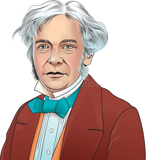 Michael Faraday Cartoon Style Portrait Stock Vector - Illustration of drawing, electromagnetic: 167360601 Adorable Crafts, Michael Faraday, Life Habits, Artist Watercolor, Girl Drawings, Language Teaching, Portrait Illustration, Cartoon Style, The Window