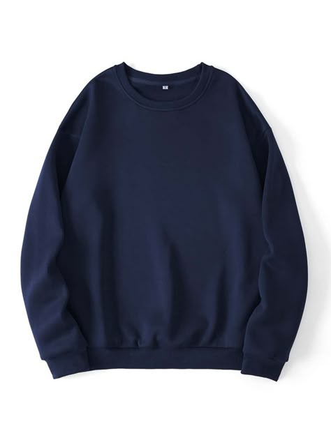 Navy Blue Sweatshirt, Women Sweatshirts, Formal Dresses For Women, Blue Sweatshirt, Womens Clothing Sizes, Clothing Size Chart, Casual Outfit, Denim Women, Pullover Sweatshirt