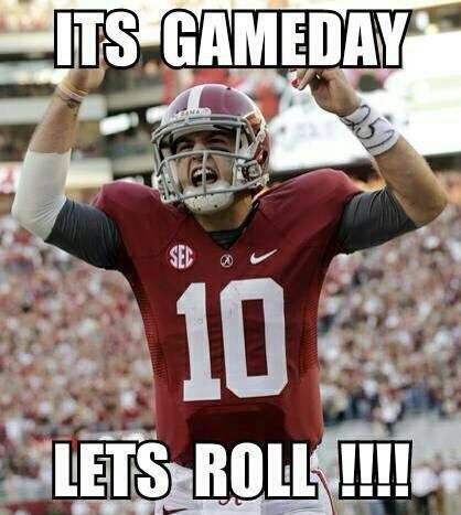 It's officially Saturday which means it's ALABAMA GAME DAY!!! Do it AJ! Roll Tide!!! Alabama Game Day, Rammer Jammer Yellow Hammer, One For The Money, Alabama Football Roll Tide, Crimson Tide Fans, Bama Football, Alabama Crimson Tide Football, Nick Saban, College Game Days