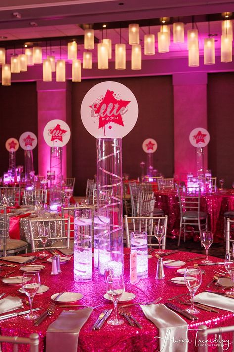 Bnai Mitzvah Themes Ideas, Bat Mitzvah Party Themes, Bat Mitzvah Ideas, Bat Mitzvah Decorations, Bar Mitzvah Decorations, Bat Mitzvah Centerpieces, Pink Bat Mitzvah, Bnai Mitzvah, Bat Mitzvah Themes