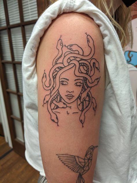 Simple Medusa Tattoo Outline, Medusa Rib Tattoo, Madussa Tattoo Design Simple, Medusa Tarot Card Tattoo, Bigger Tattoos, Simple Medusa Tattoo, Small Medusa Tattoo, Tattoos Medusa, Madussa Tattoo Design