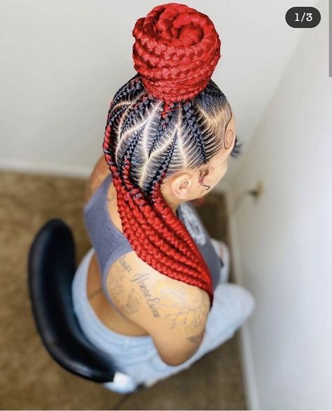 ✨ Follow: therealtiaralashea for more pins ✨ Braids Swoop, Braided Hairstyles For Black Women Cornrows, Braided Hair Styles, Big Box Braids, Big Box Braids Hairstyles, Braids Hairstyles For Black Women, Hair Braiding Styles, Feed In Braids Hairstyles, Goddess Braids Hairstyles