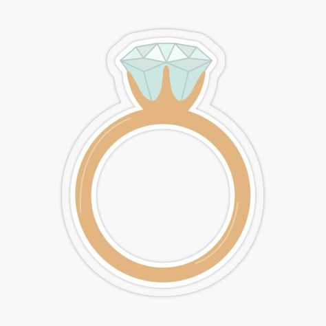 Ring Sticker, Bachelorette Stickers, Engagement Stickers, Stickers For Engagement, Engagement Rings Stickers, Engaged Stickers, Bride To Be Stickers Printable, Bride Stickers, Bride To Be Stickers